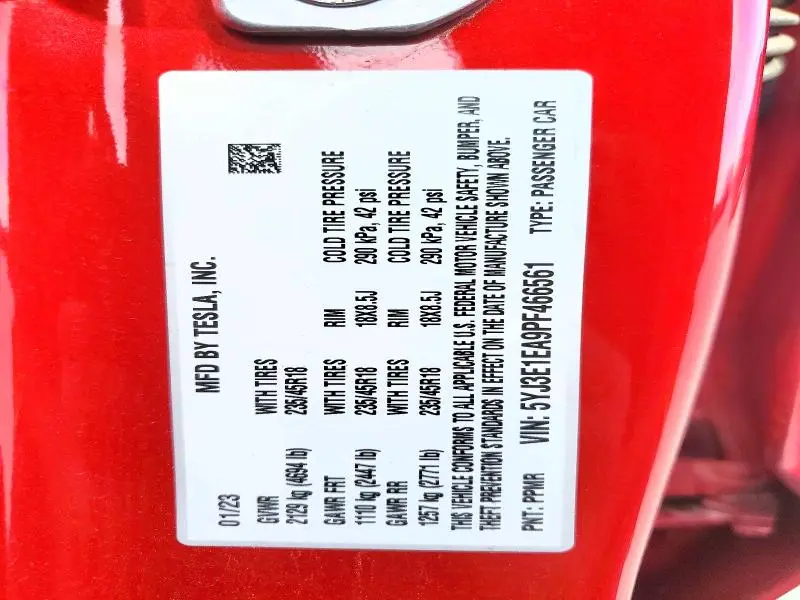 2023 TESLA MODEL 3   