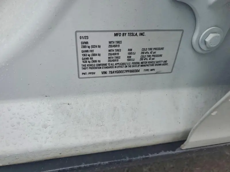 2023 TESLA MODEL Y   