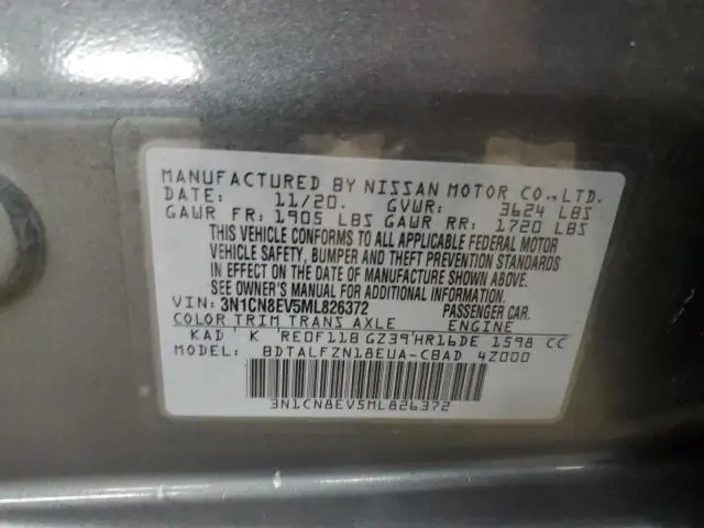 2021 NISSAN VERSA SV  