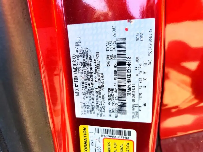 2013 FORD FUSION SE  