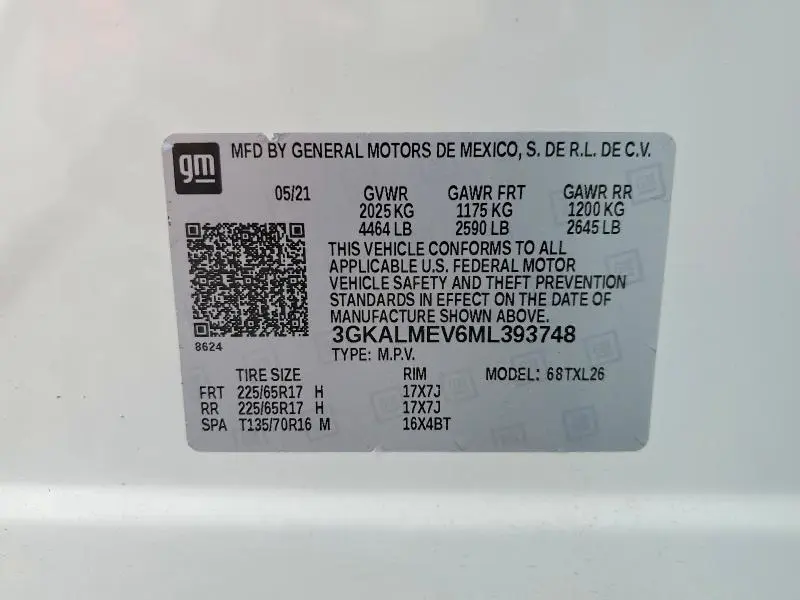 2021 GMC TERRAIN SLE  