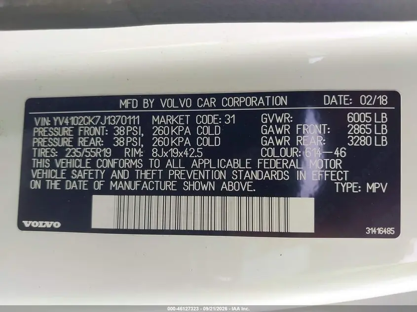 2018 VOLVO XC90 T5 MOMENTUM