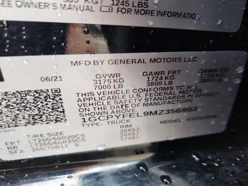 2021 CHEVROLET SILVERADO K1500 LT TRAIL BOSS  