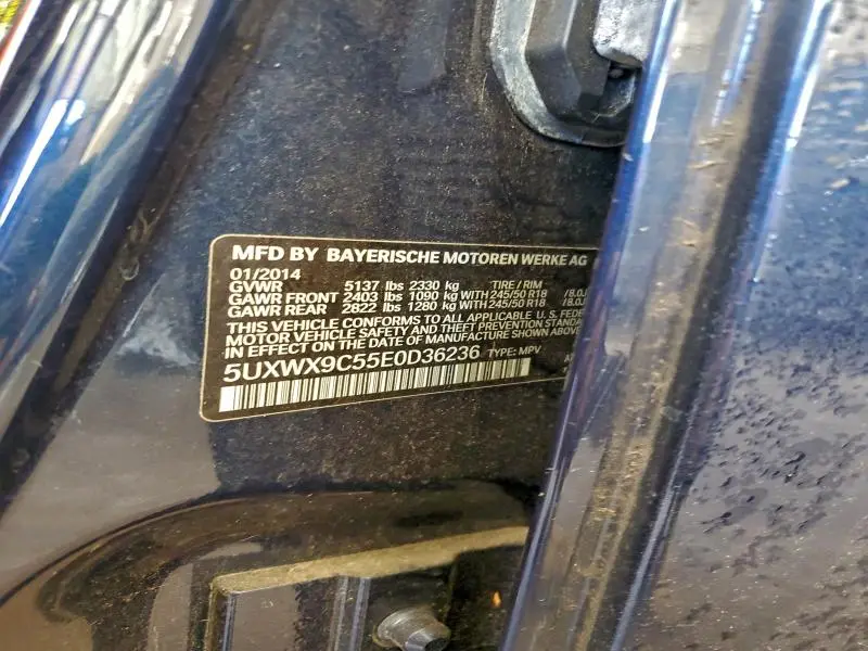 2014 BMW X3 XDRIVE28I  