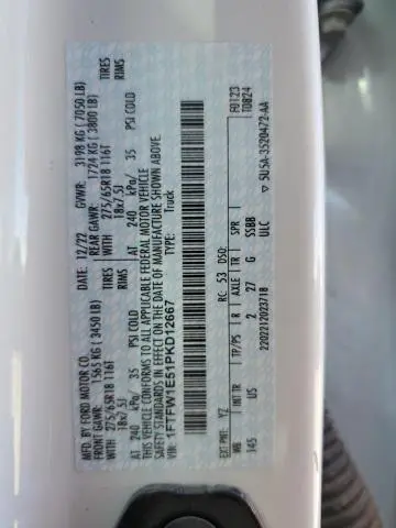 2023 FORD F150 SUPERCREW  