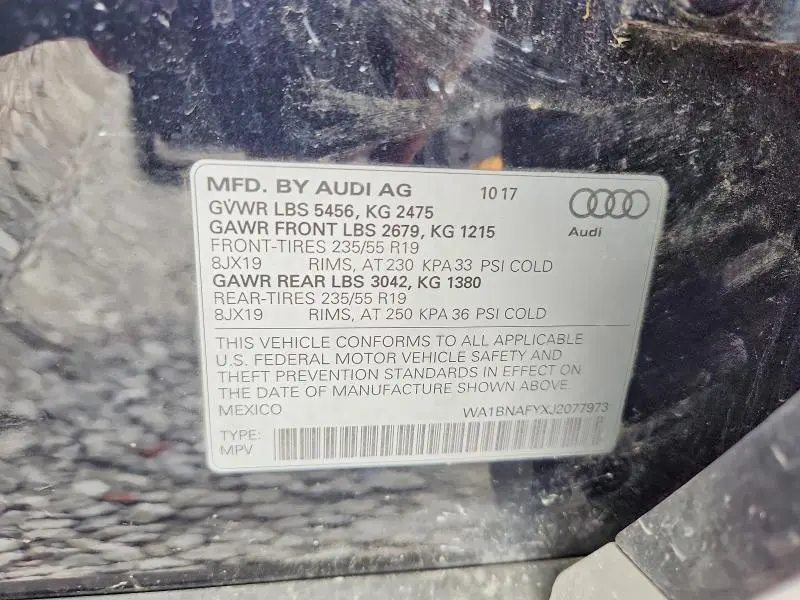 2018 AUDI Q5 PREMIUM PLUS  