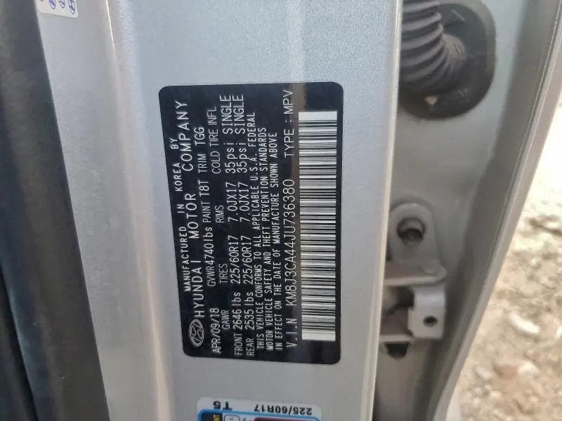 2018 HYUNDAI TUCSON SEL  