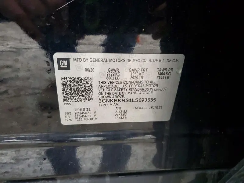 2020 CHEVROLET BLAZER RS  