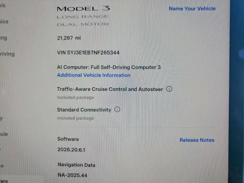 2022 TESLA MODEL 3   
