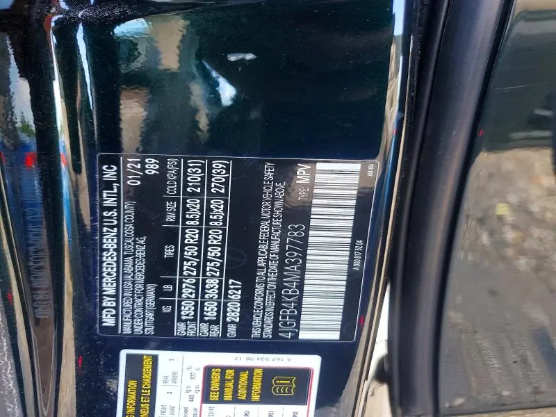 2021 MERCEDES-BENZ GLE 350 4MATIC  