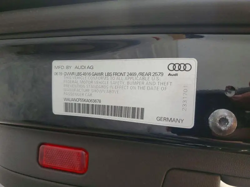 2019 AUDI A5 PREMIUM  