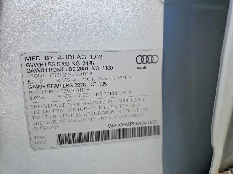 2014 AUDI Q5 PREMIUM  