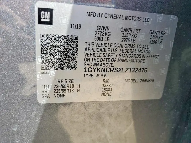 2020 CADILLAC XT5 PREMIUM LUXURY  