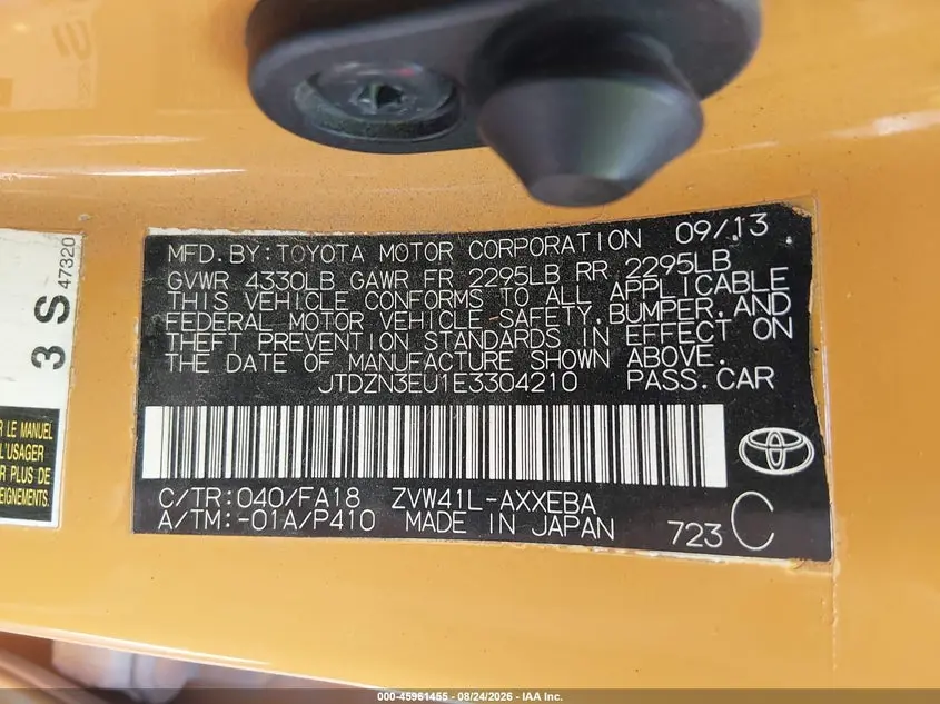 2014 TOYOTA PRIUS V TWO