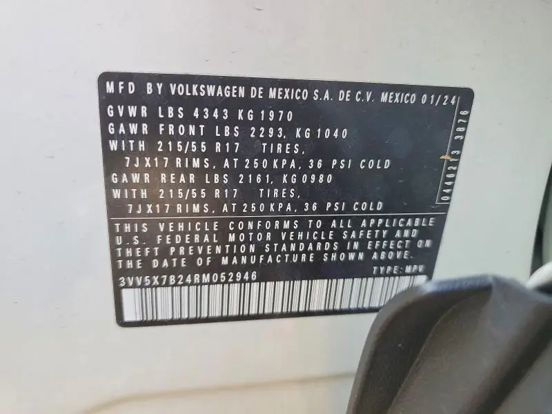 2024 VOLKSWAGEN TAOS S  