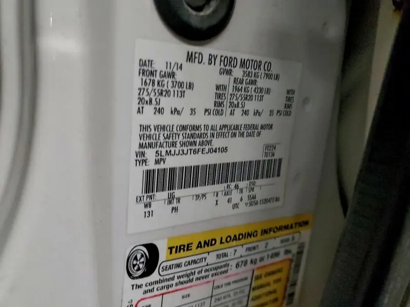 2015 LINCOLN NAVIGATOR L  