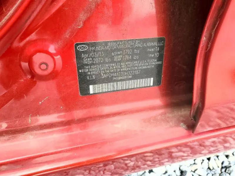 2013 HYUNDAI ELANTRA GLS  