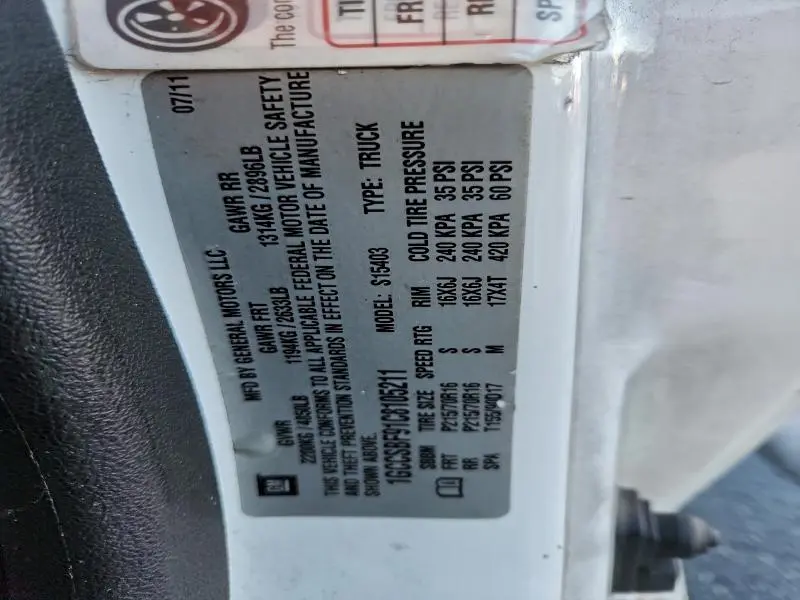 2012 CHEVROLET COLORADO   