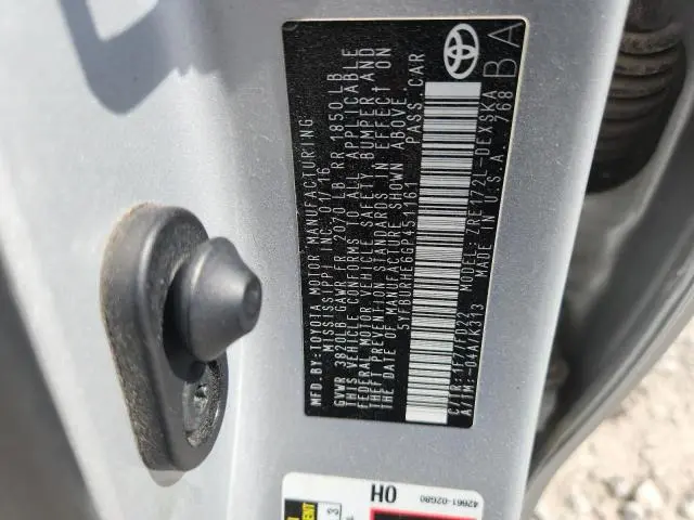 2016 TOYOTA COROLLA L  