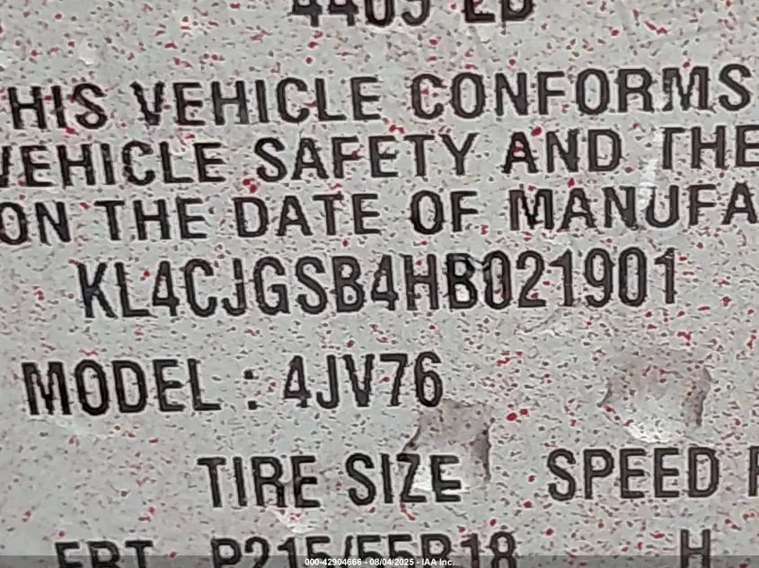 2017 BUICK ENCORE ESSENCE