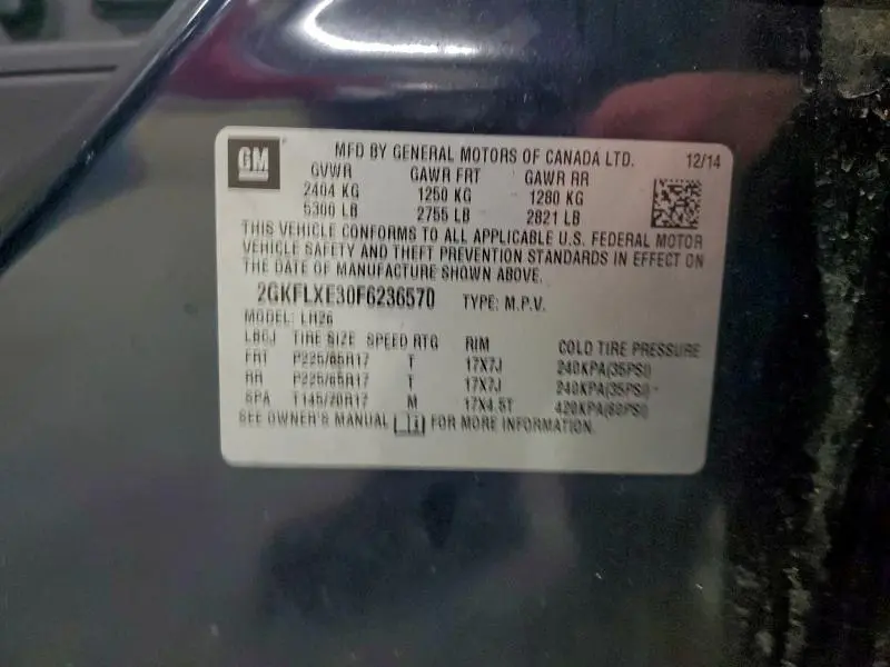 2015 GMC TERRAIN SLT  