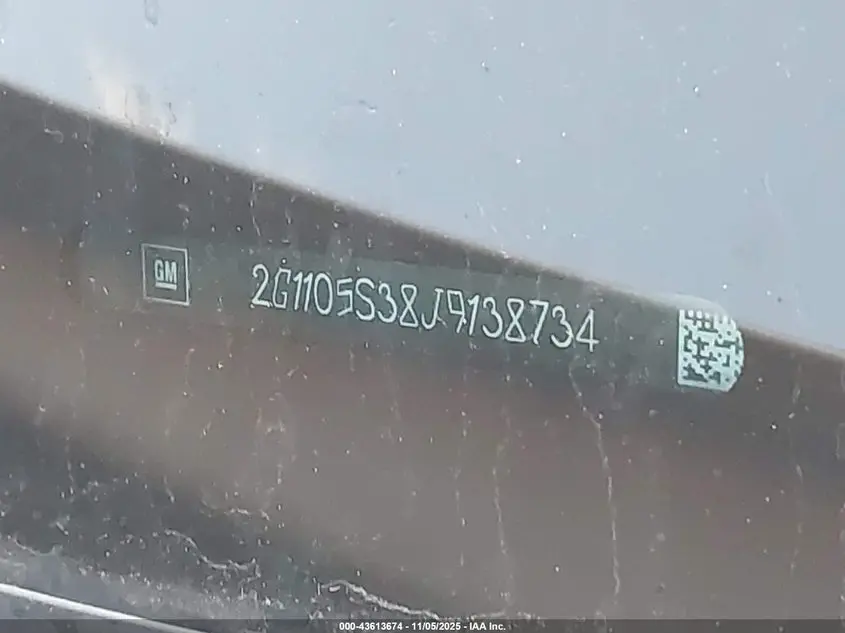 2018 CHEVROLET IMPALA 1LT