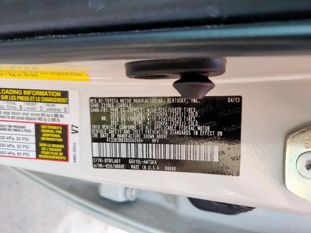 2013 TOYOTA VENZA LE