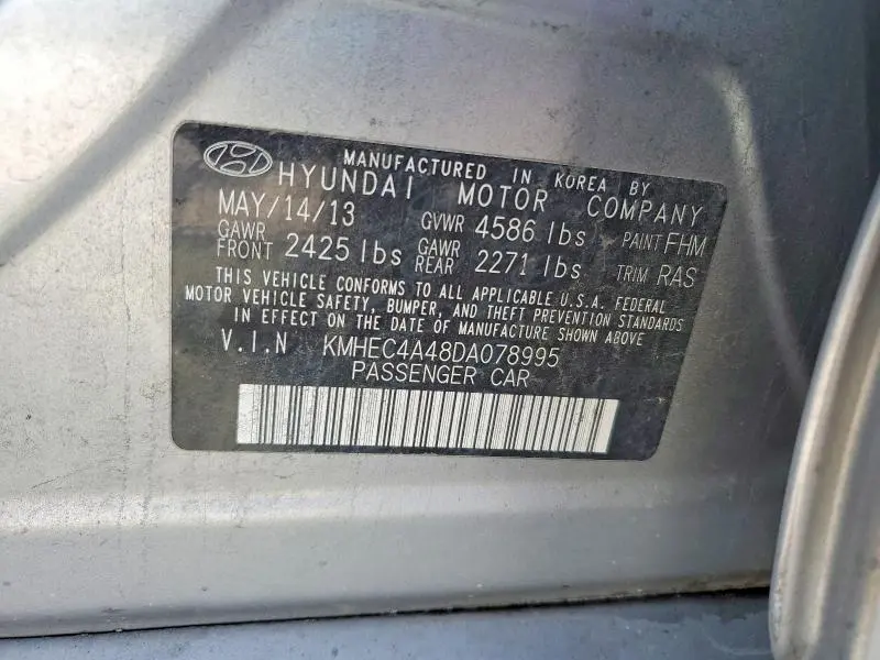 2013 HYUNDAI SONATA HYBRID  