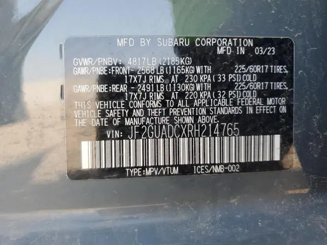 2024 SUBARU CROSSTREK PREMIUM  