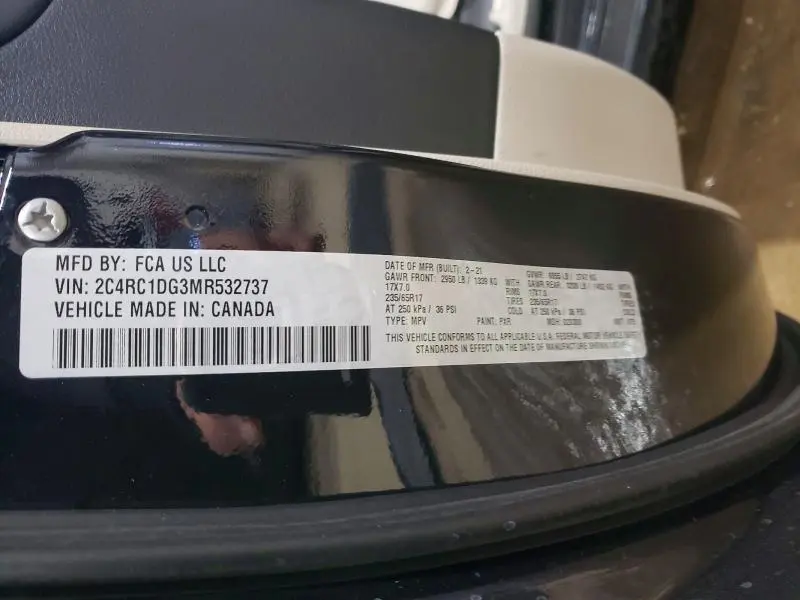 2021 CHRYSLER VOYAGER LXI  