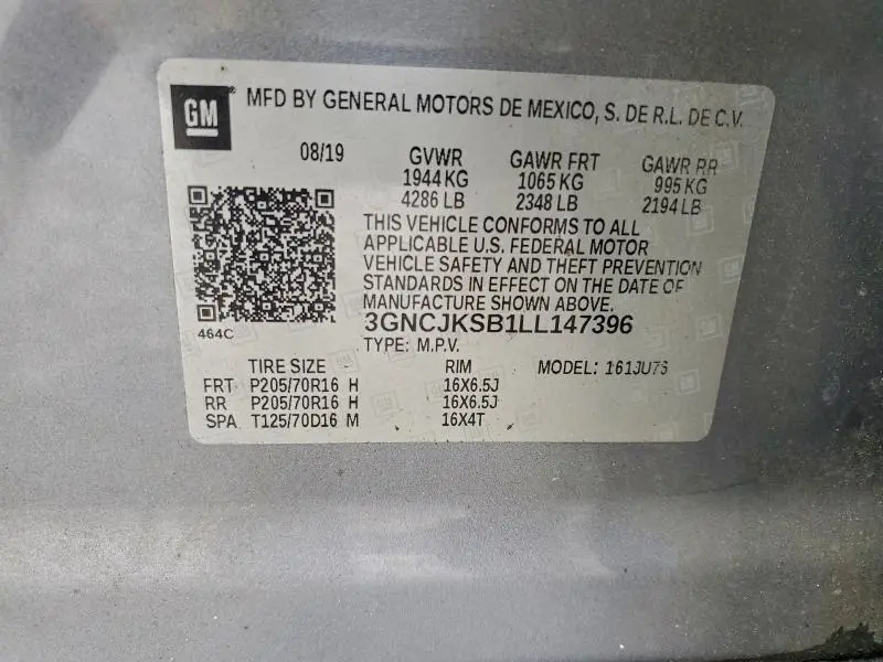 2020 CHEVROLET TRAX LS  