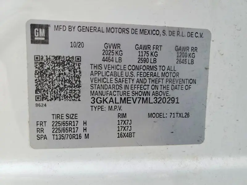 2021 GMC TERRAIN SLE  