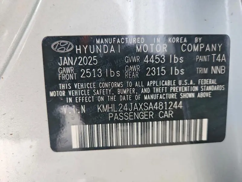 2025 HYUNDAI SONATA SE  