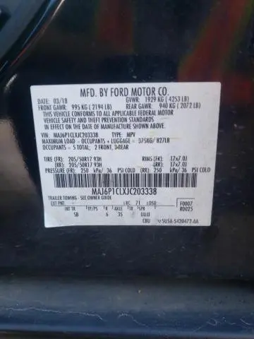 2018 FORD ECOSPORT SES  