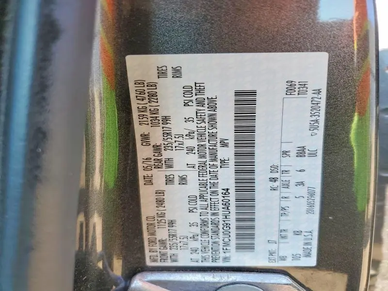 2017 FORD ESCAPE SE  