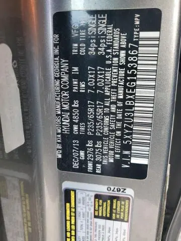 2014 HYUNDAI SANTA FE SPORT   