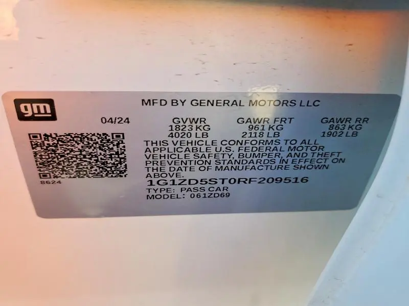 2024 CHEVROLET MALIBU LT  