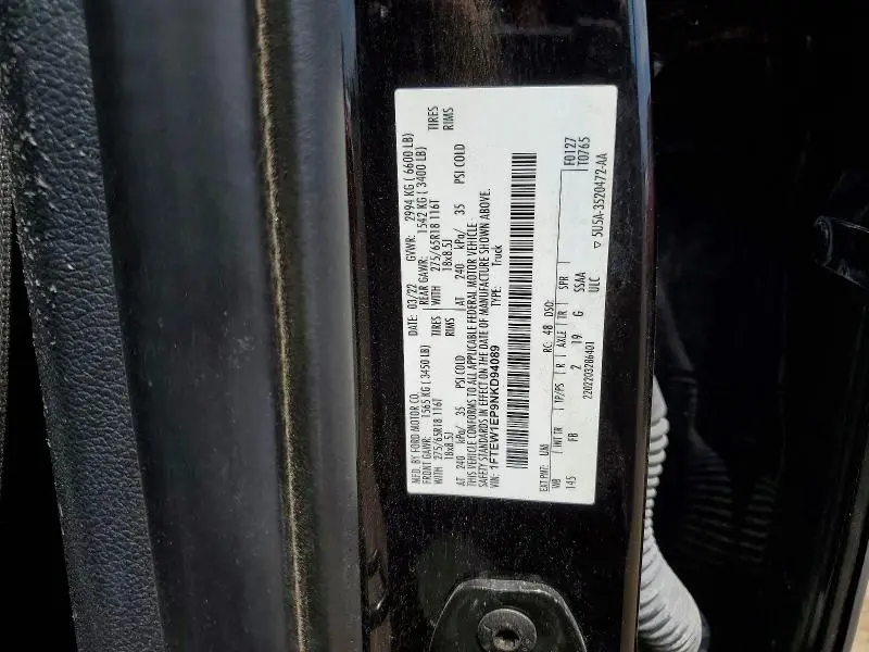 2022 FORD F150 SUPERCREW  