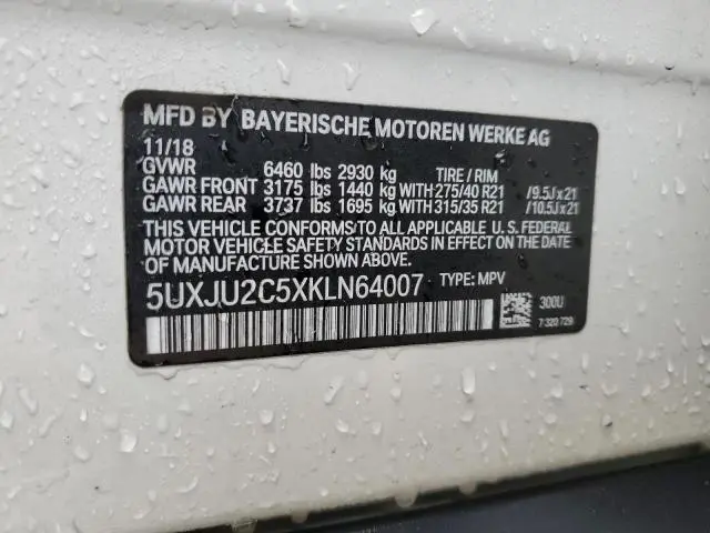 2019 BMW X5 XDRIVE50I  