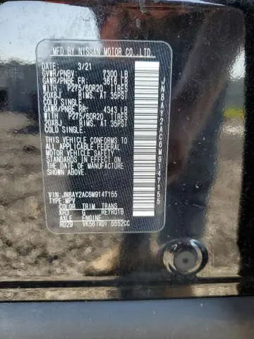 2021 NISSAN ARMADA SV  