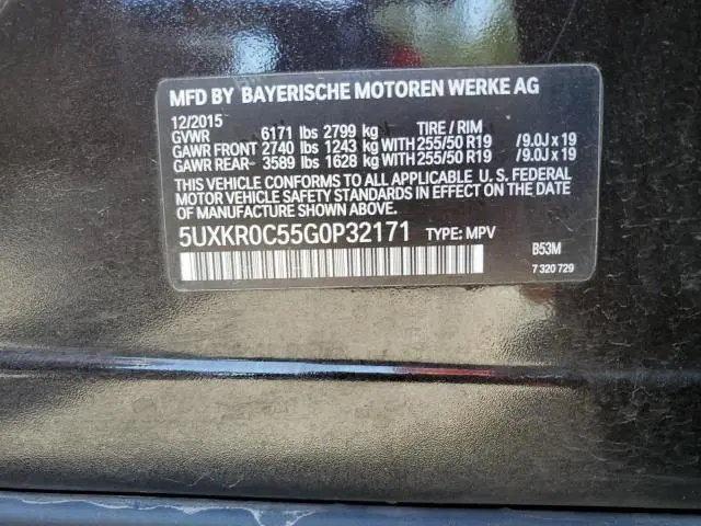 2016 BMW X5 XDRIVE35I  