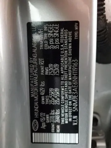 2022 HYUNDAI TUCSON LIMITED  