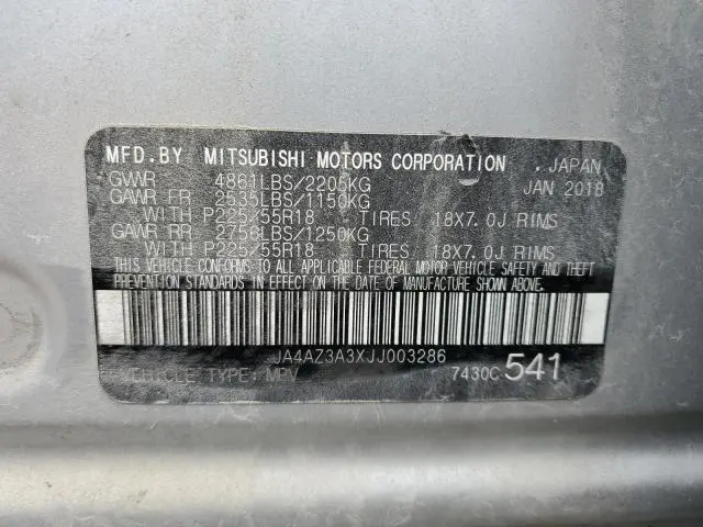 2018 MITSUBISHI OUTLANDER SE  