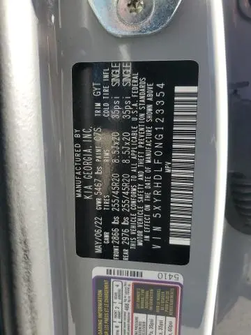 2022 KIA SORENTO EX  