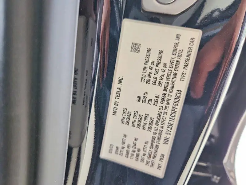 2023 TESLA MODEL 3   