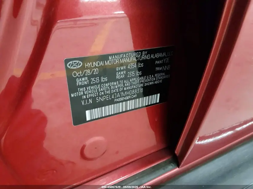 2021 HYUNDAI SONATA SEL