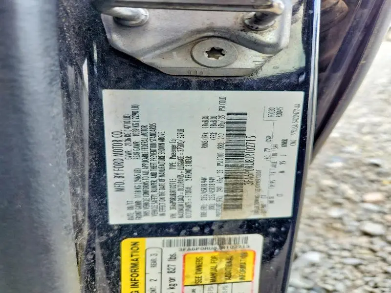 2018 FORD FUSION TITANIUM/PLATINUM HEV  