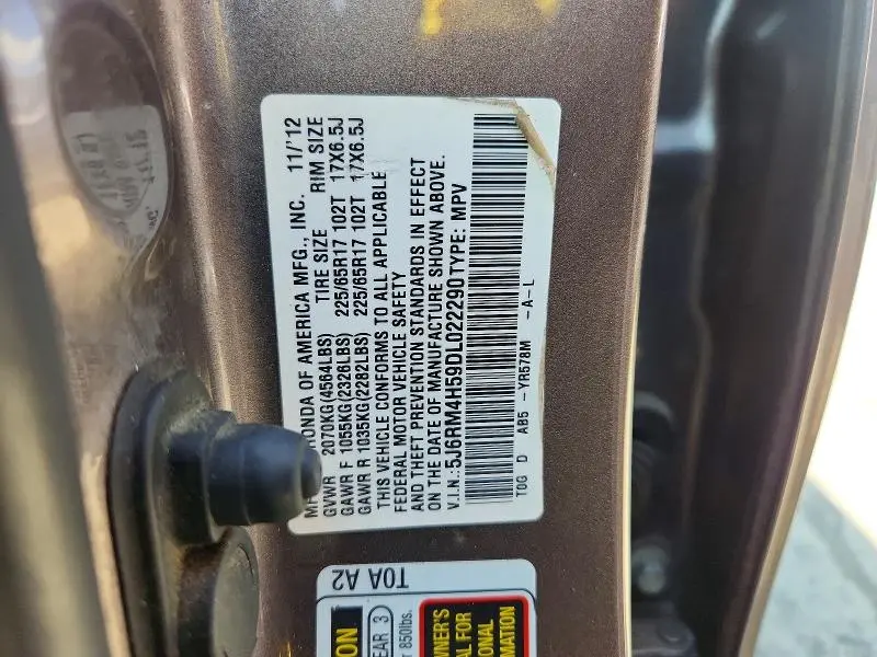 2013 HONDA CR-V EX  