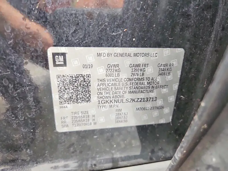 2019 GMC ACADIA SLT-1  