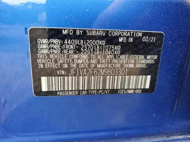 2021 SUBARU WRX STI  